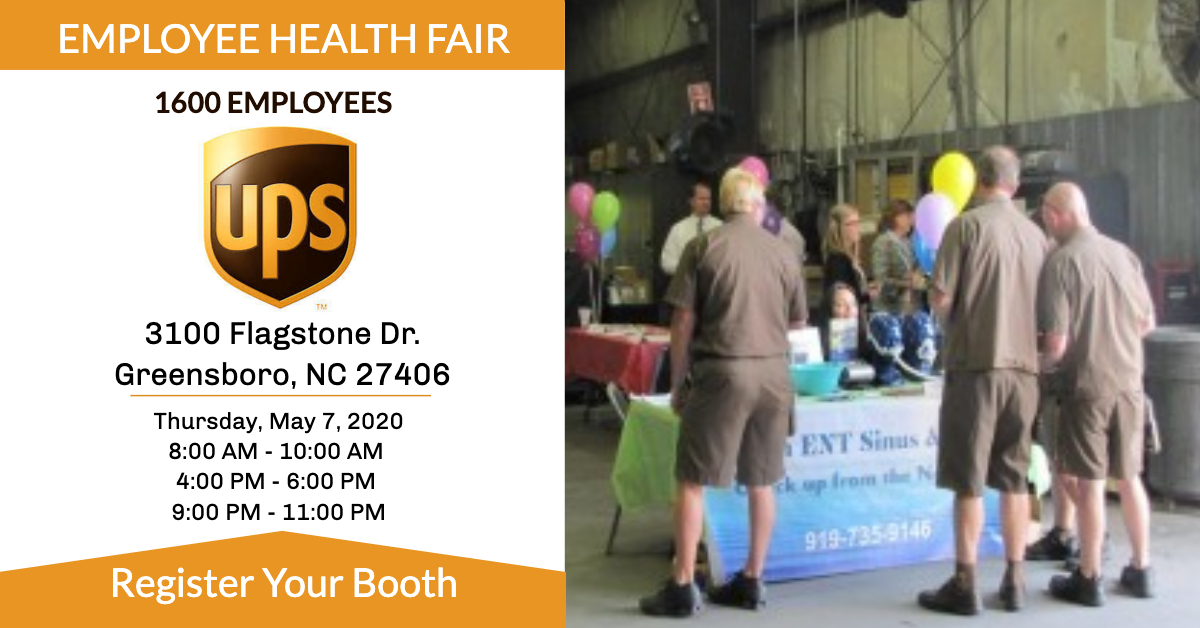 UPS Greensboro 2020 Health Fair IAB Health Productions, LLC