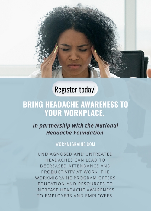 Bring headache awareness to your workplace